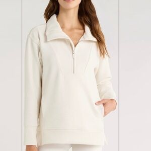Zella Kickback Ottoman Half Zip Tunic